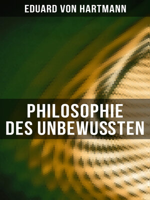 cover image of Philosophie des Unbewußten
